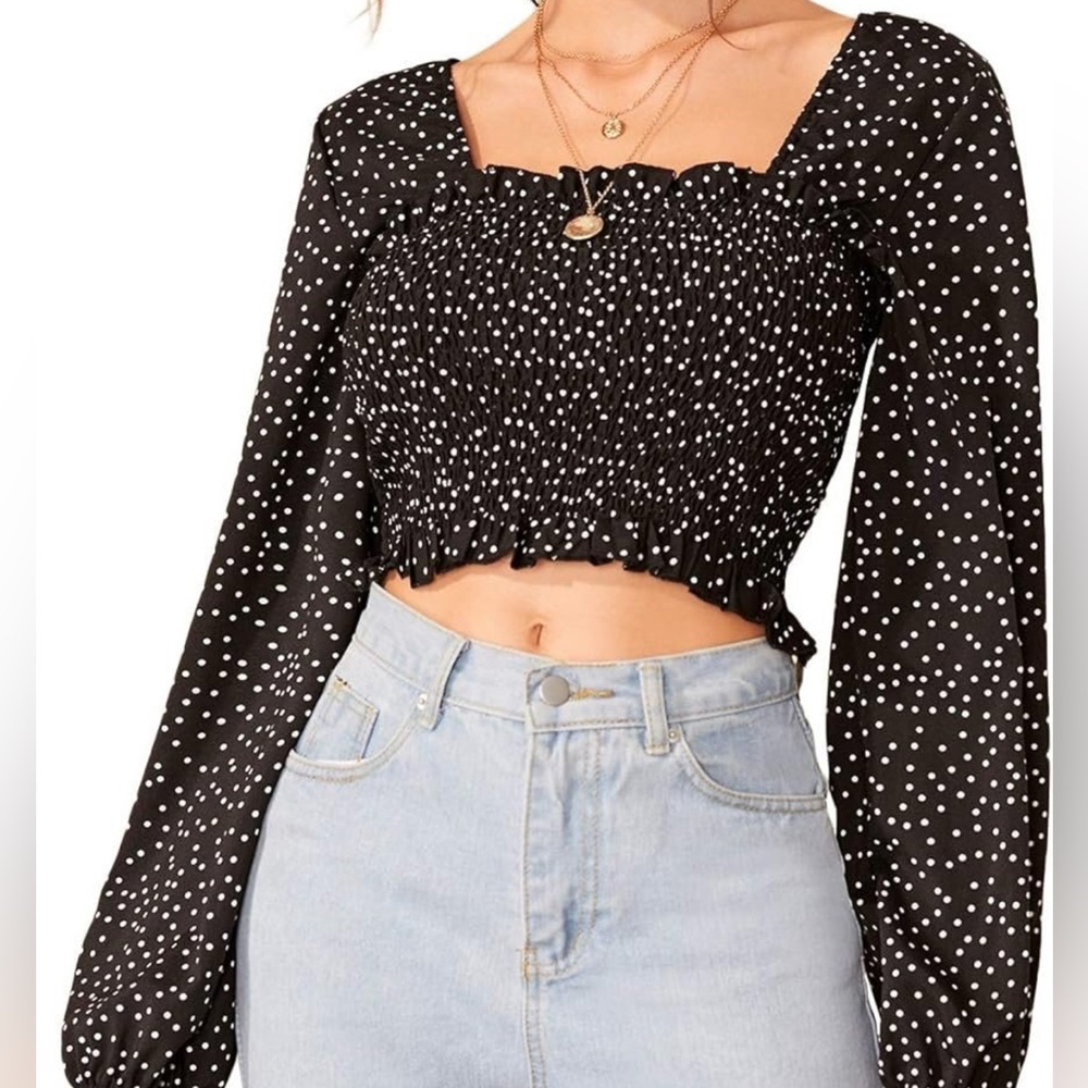 Poka Dot Whimsical Blouse